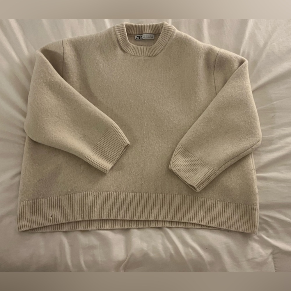 Cream Zara Sweater